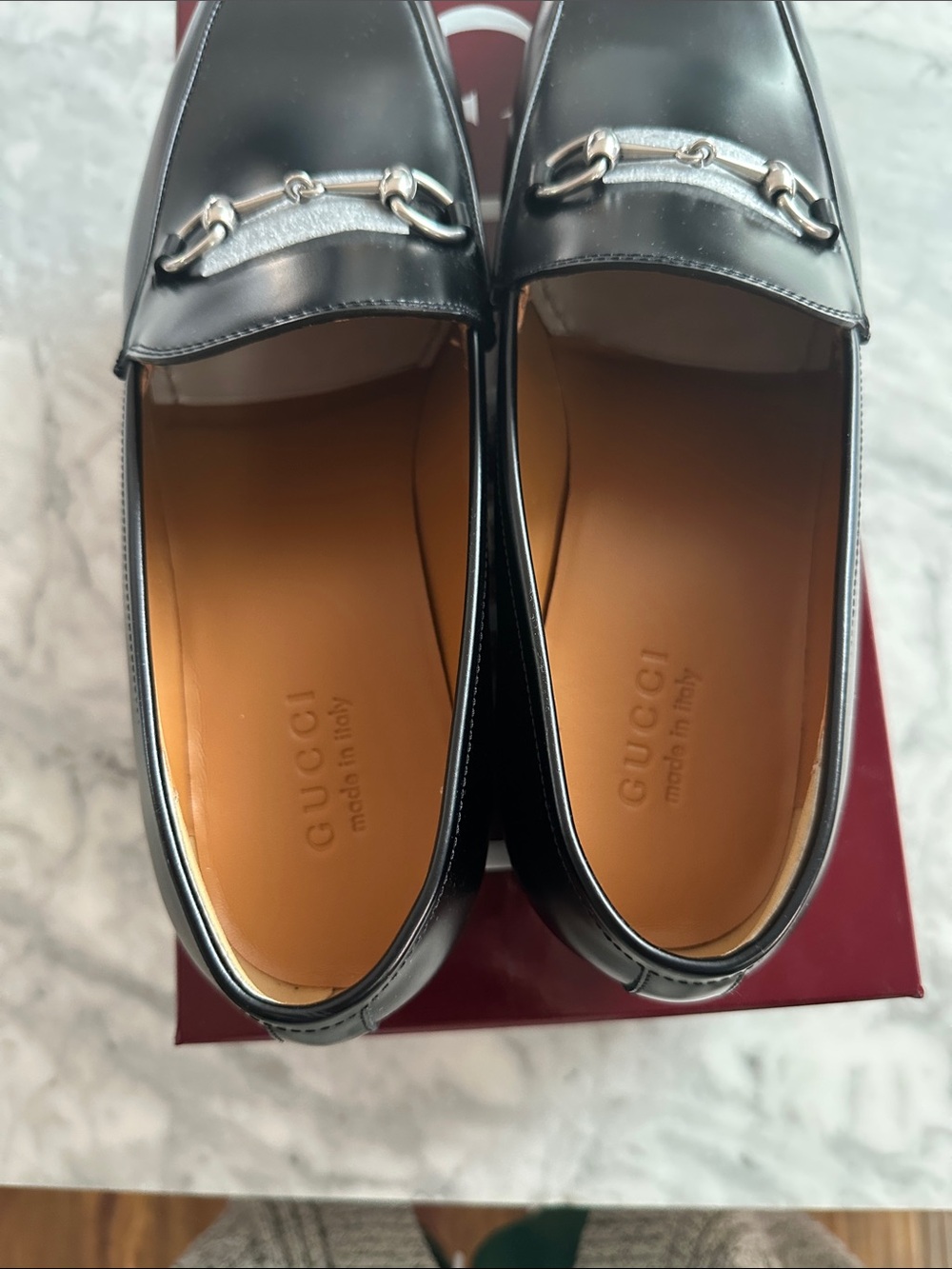 Gucci Princeton Black Leather Horsebit Loafers size 12.5 but fit like 14-14.5 - Picture 6 of 8